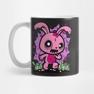 Pink  Zombie Rabbit Mug